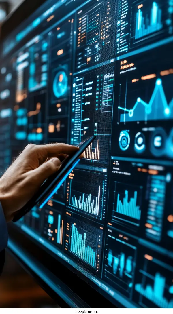 Business Data Visualization on a Large Display