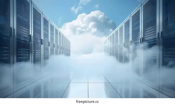 Cloud computing servers in a modern data center