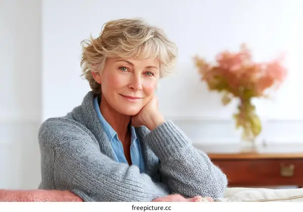 Portrait of a Relaxed Senior Woman