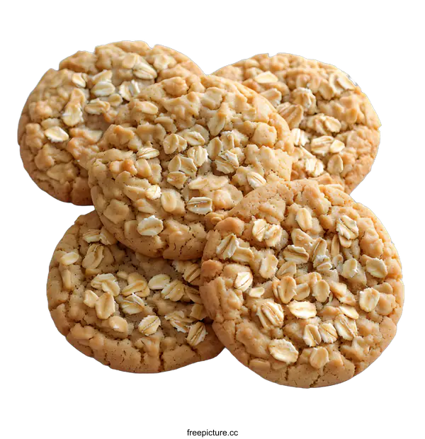 [Transparent Background PNG]oatmeal cookies
