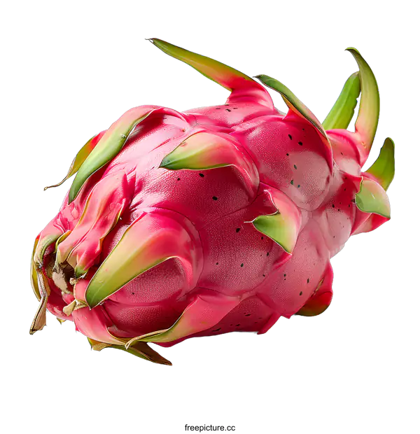 [Transparent Background PNG]A studio shot of a dragon fruit on a white background