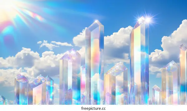 Crystal City in the Sky Illustration
