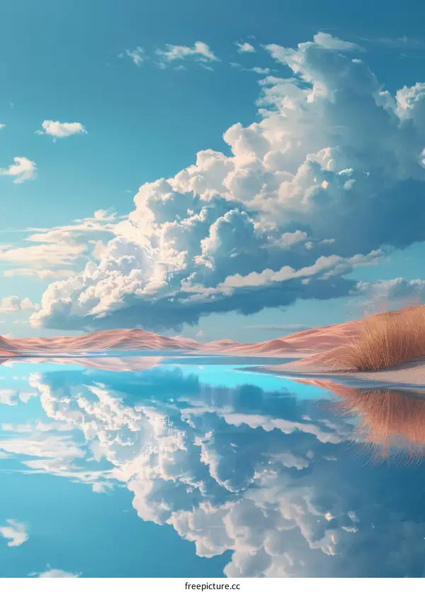 Desert Oasis Reflection