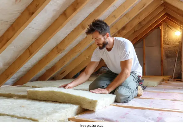 Insulating the Attic with Fiberglass Insulation