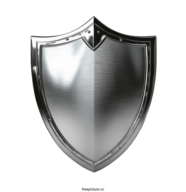 [Transparent Background PNG]Metallic Shield Protection Symbol