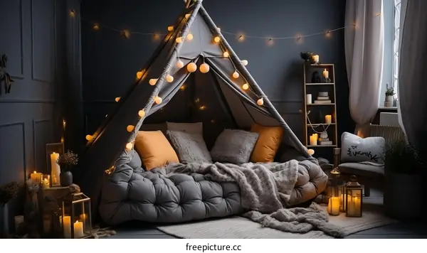 Cozy and Comfy Teepee Tent for Kids and Adults