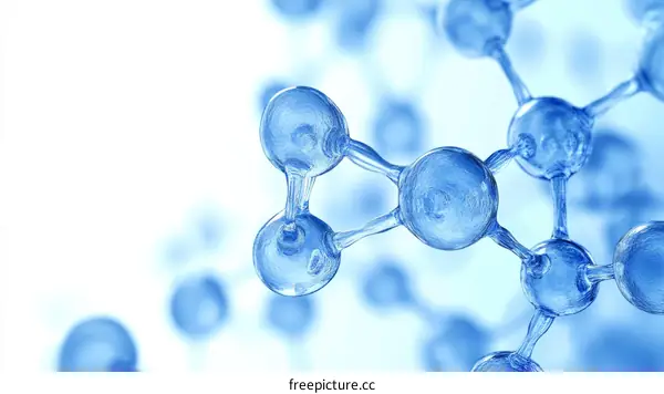 Molecular Structure Illustration of Water