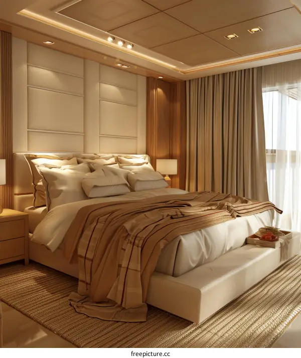 Modern Bedroom Interior Design Illustration