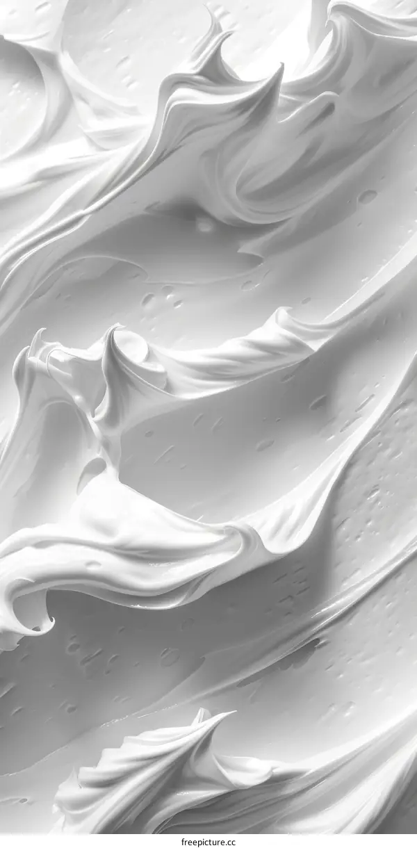 White creamy fluid