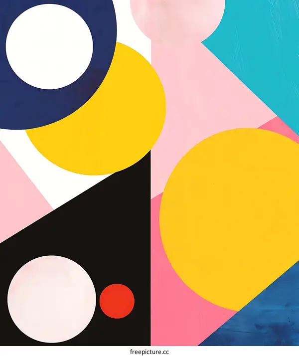 Abstract Geometric Shapes Art Print