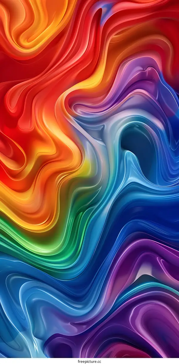 Abstract Colorful Swirls Background