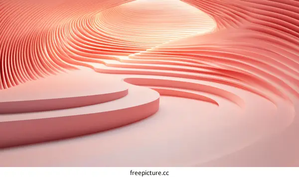 Abstract Geometric Pink Stage Design