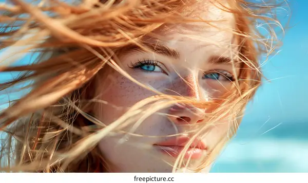 Red Hair Blowing in the Wind