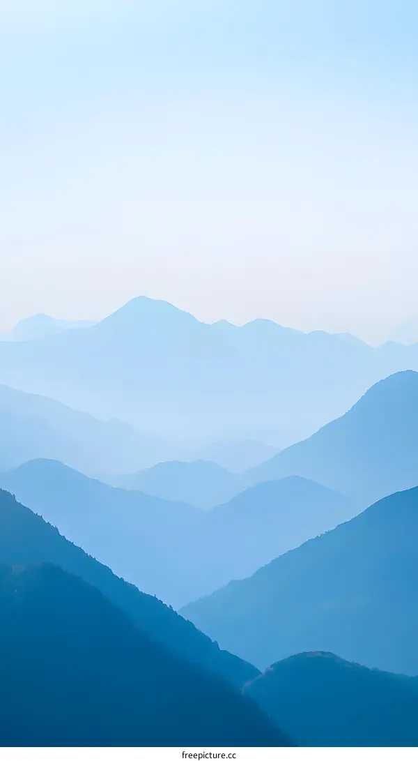 Blue Mountains in the Mist