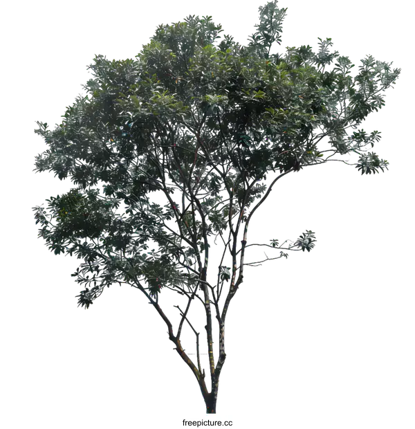 [Transparent Background PNG]Green Tree Isolated on White Background
