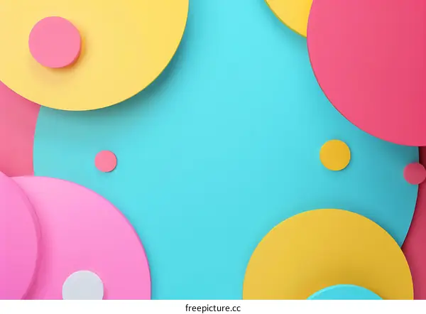 Abstract Background With Colorful Circles