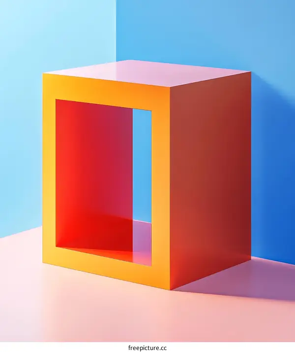 Abstract Geometric Shapes Colorful Display