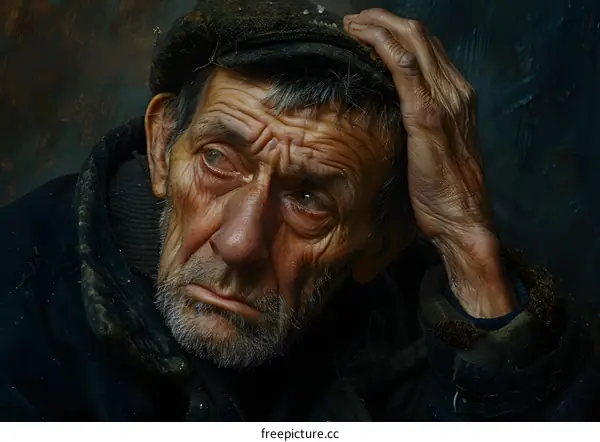 Portrait of an old man