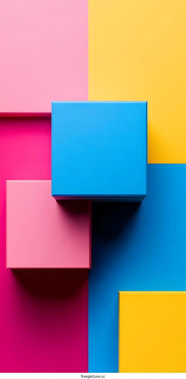 Abstract Colorful Shapes Geometric Pattern