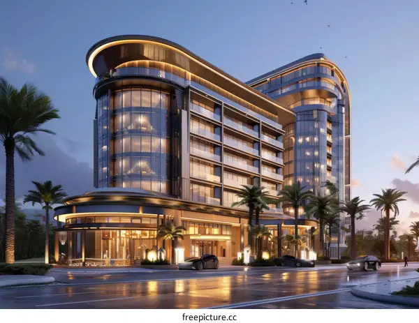Modern Architectural Design of a Luxury Hotel