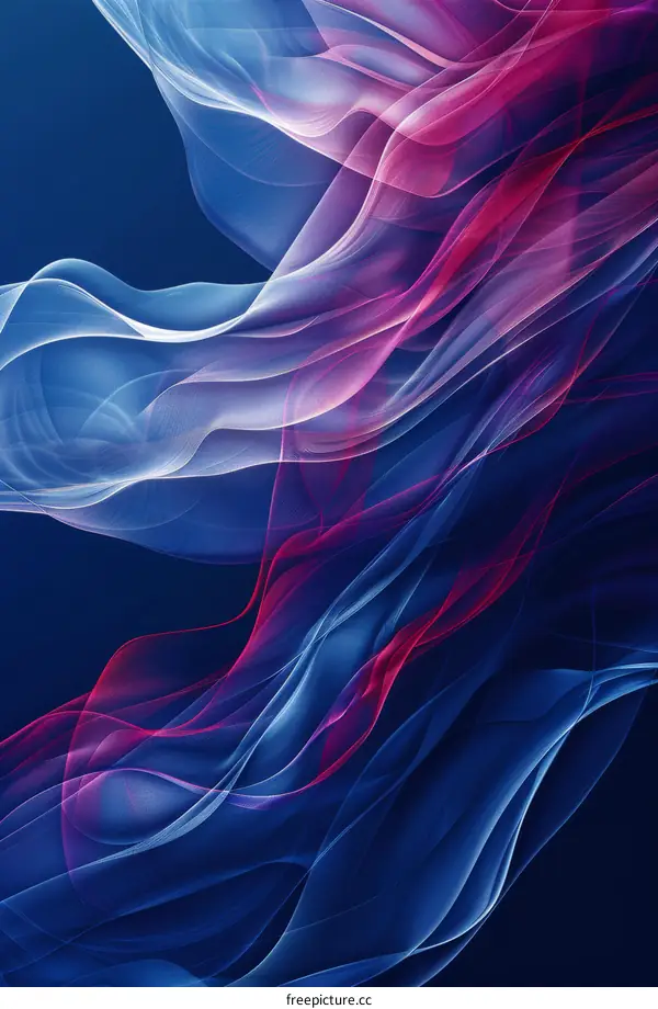 Abstract Flowing Colors Design