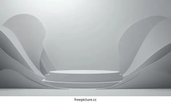 Abstract Minimalist Product Display Podium