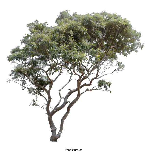 [Transparent Background PNG]Green Tree Isolated On White Background