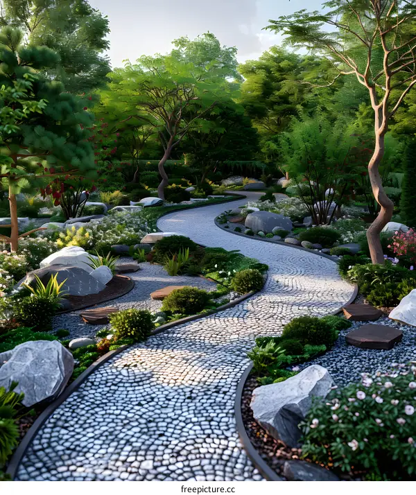 Garden landscape design renderings