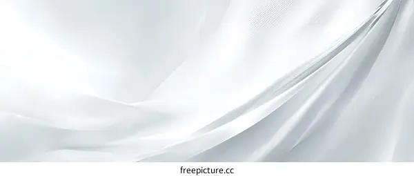 Abstract White Fabric Texture Background