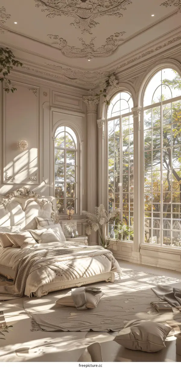 Opulent European-Style Bedroom Design