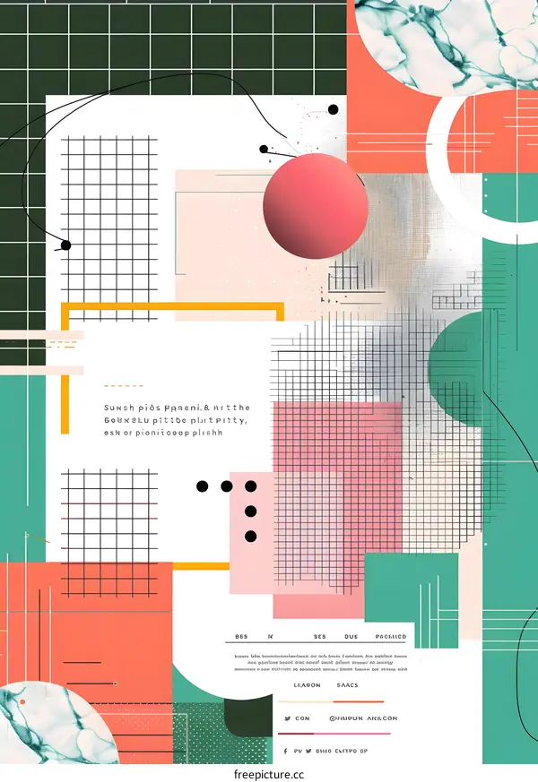 Abstract Geometric Design with Grids and Circles