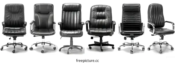 Collection of Modern Black Office Chairs