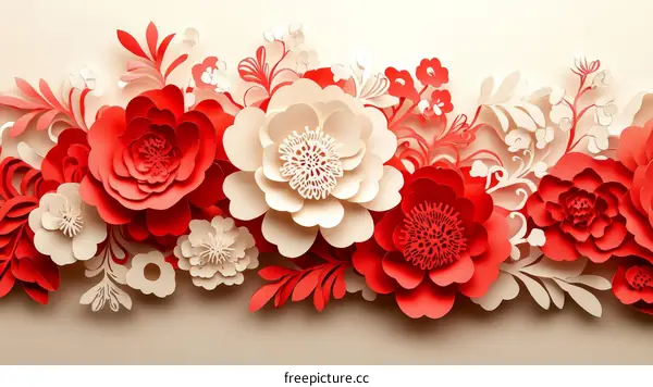 Beautiful Paper Flower Arrangement Design