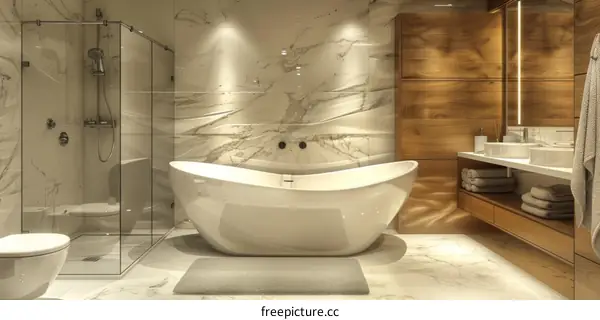 Modern Luxury Bathroom Design Interior
