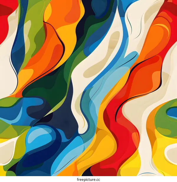 Colorful abstract painting