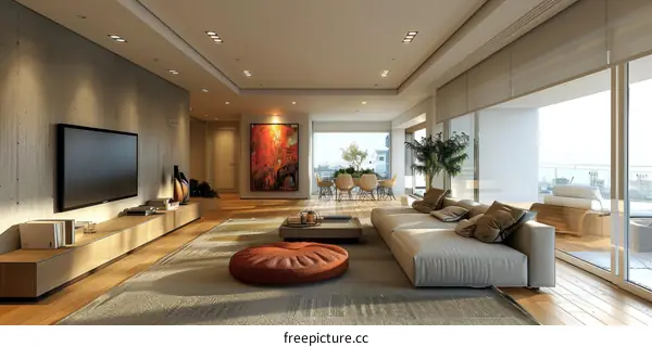 Modern Interior Design Visualizations: Living Room, Bedroom, Kitchen & More