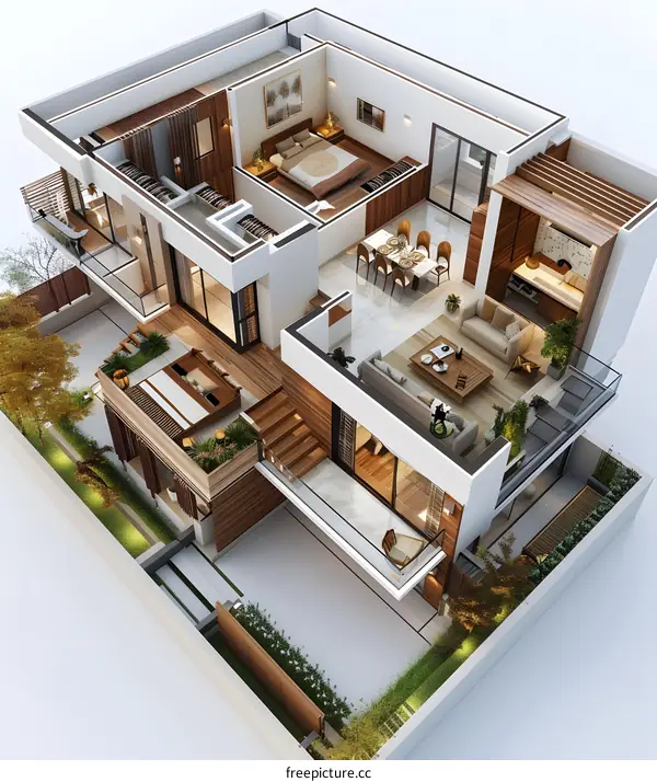 Modern House Plans: 3D Home Design