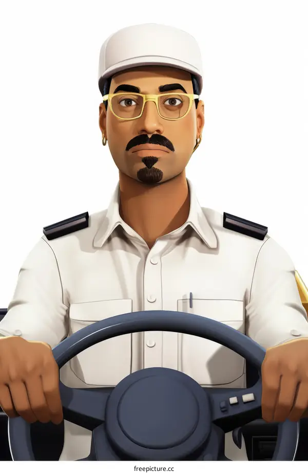 Taxi Driver Illustration