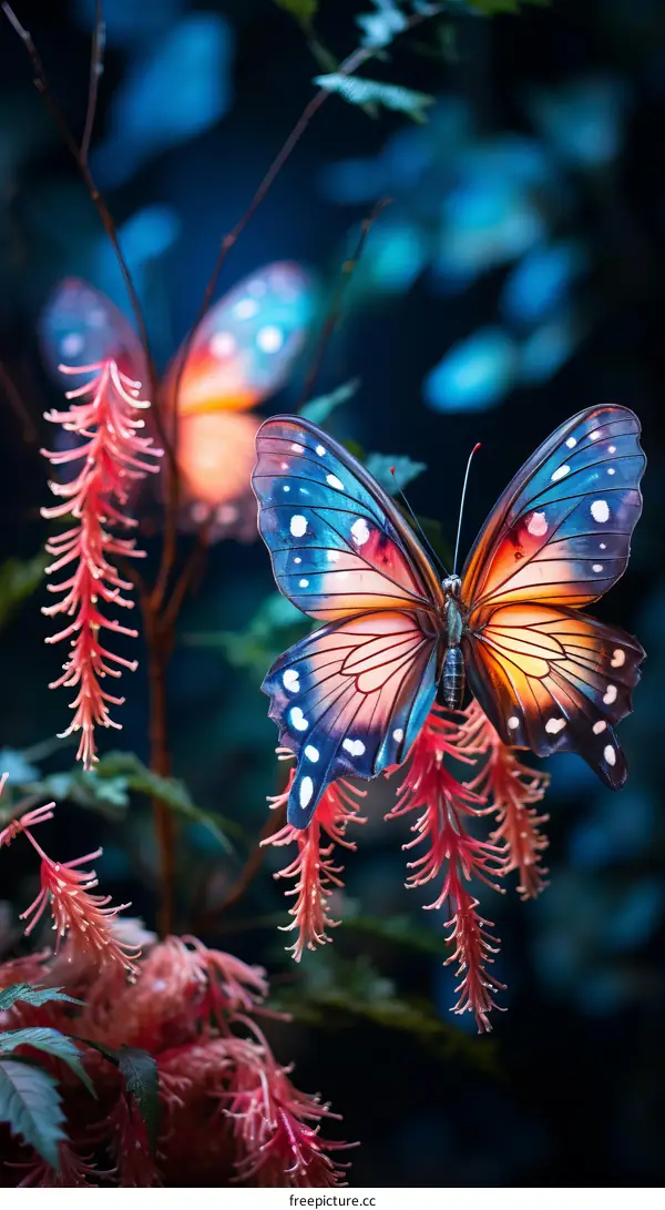 A beautiful butterfly on a flower
