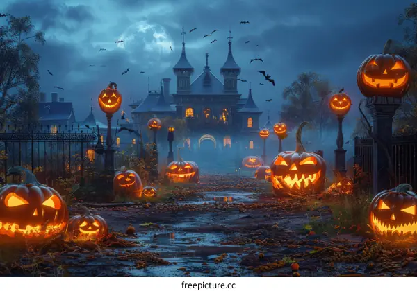 Spooky Halloween Pumpkin House