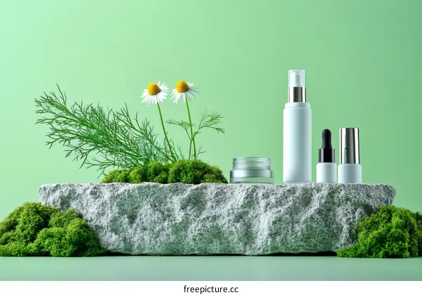 Natural Cosmetic Packaging Design Display