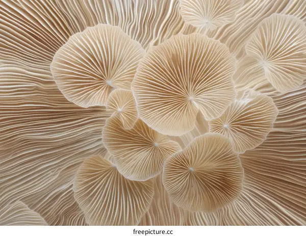 Close-up of Mushroom Cap Structure