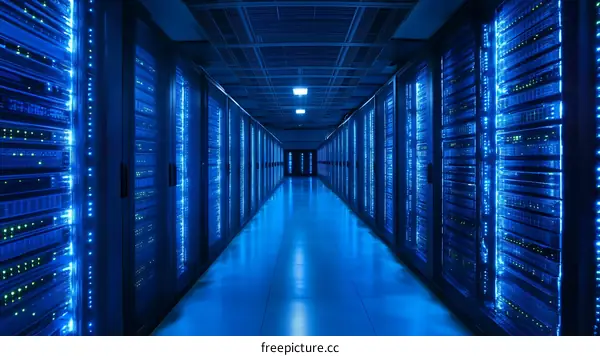 Massive Server Room Filled with Powerful Hardware