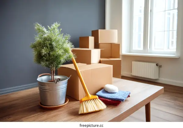 Moving Day Preparation in a Modern Apartment