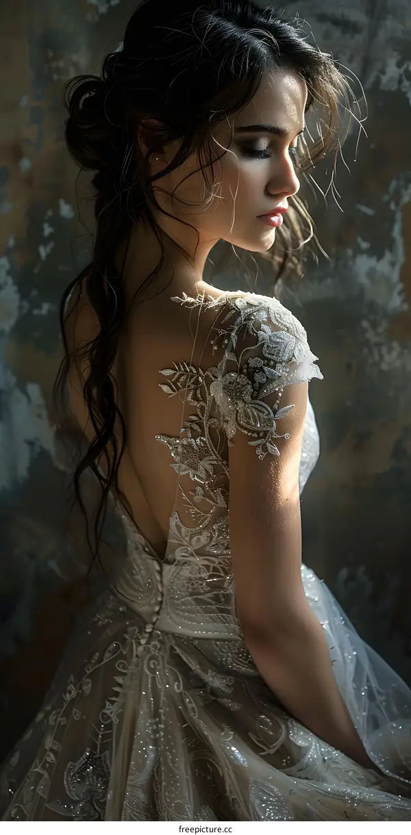 Alluring bride photo