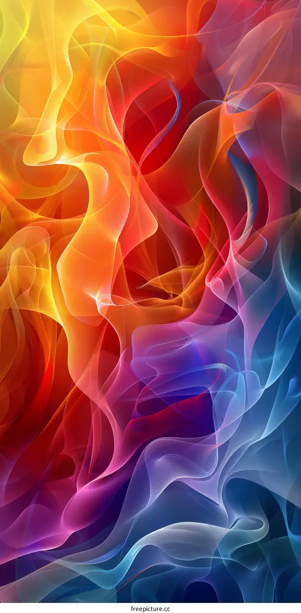 Abstract Colorful Flowing Patterns