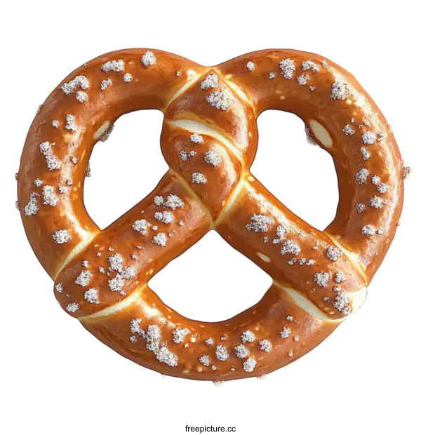 [Transparent Background PNG]Delicious Homemade Pretzel Isolated on White Background
