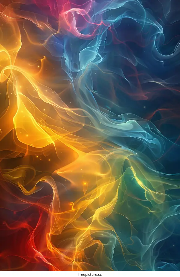 Colorful Smoke Flow Background