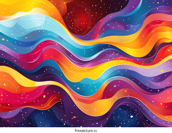 Colorful Wavy Lines