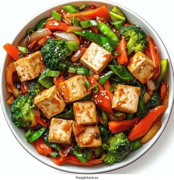 Delicious Stir-fried Tofu and Vegetables